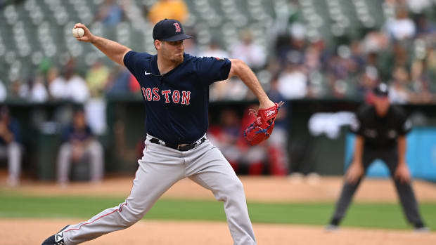 Boston Red Sox RP Tyler Danish throws pitch